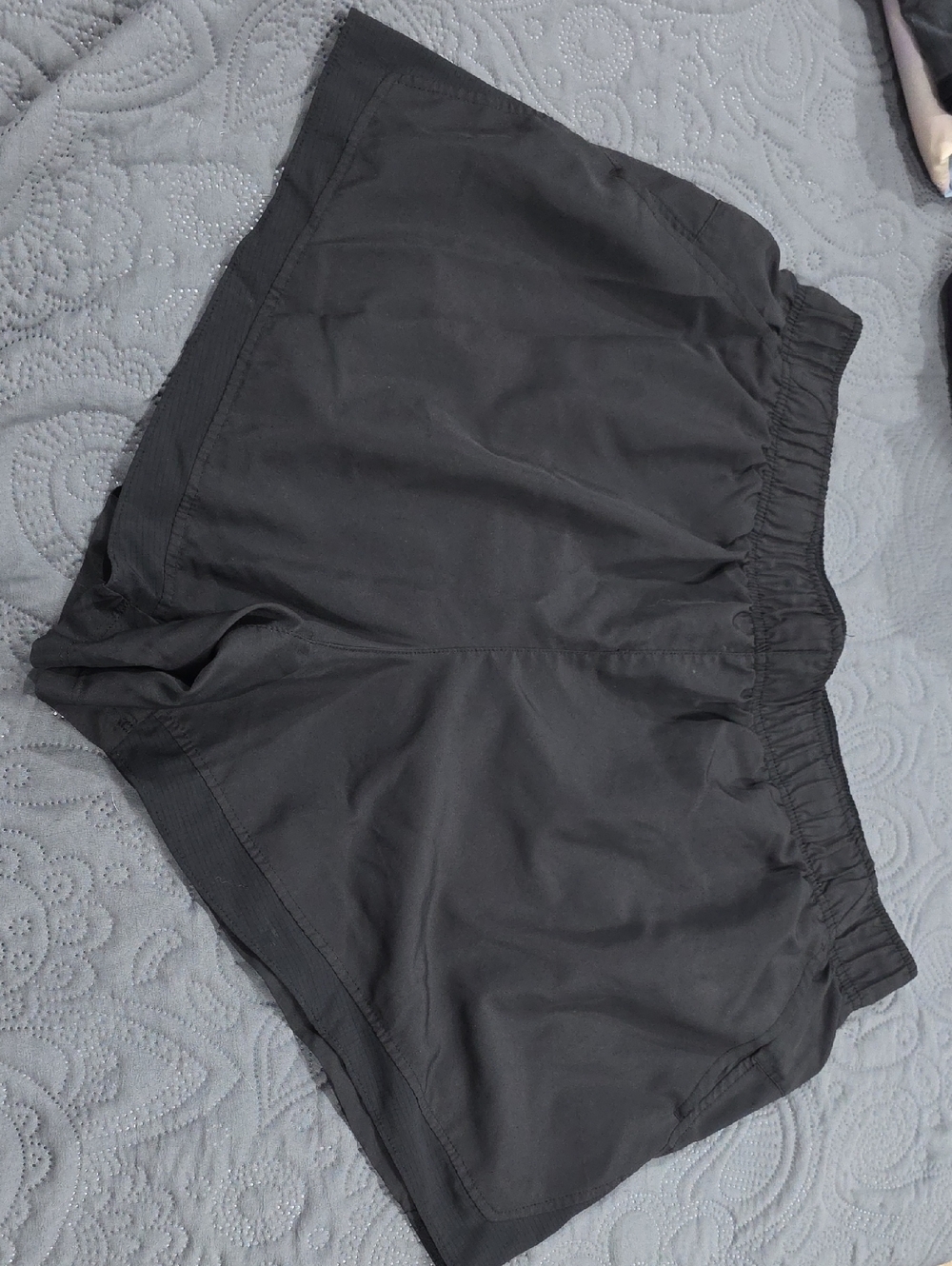 Athletic Works Black Women's Running Shorts with Elastic Waistband
